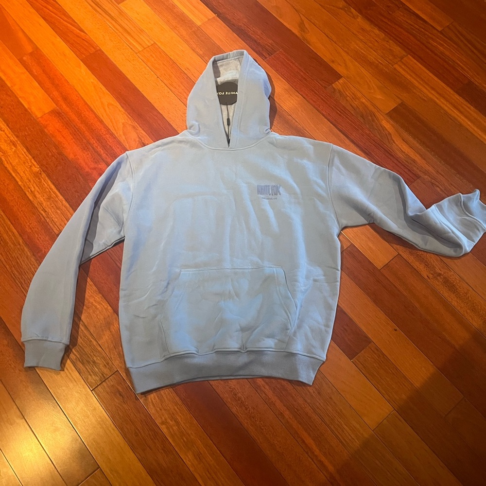White fox S/M hoodie Archive 6.0 blueberry blue New with tags nwt